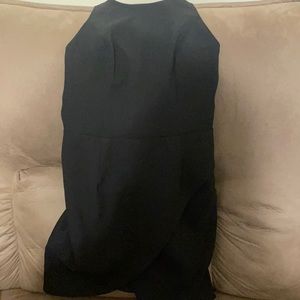 Backless black sundress